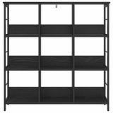 Bookshelf Black Oak 102 x 32 x 104.5 cm Engineered Wood 884006