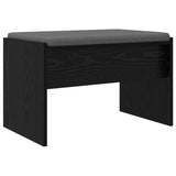 Hall Bench with Cushion Black Oak 63 x 38 x 40 cm 891545