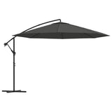 Cantilever Garden Parasol with Aluminium Pole 350 cm Anthracite 44505