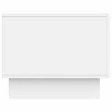 Coffee Table with Drawer White 49 x 50 x 40 cm Engineered Wood 894045