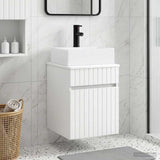 Wall-mounted Sink Vanity White 39 x 41 x 62.5 cm 890572