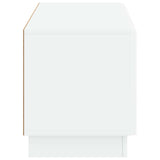 TV Cabinet White Engineered Wood 897335