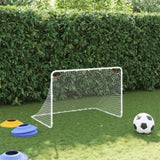 Soccer Goal White 122x81x81 cm Steel 4007966