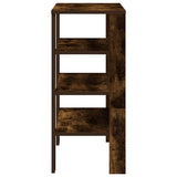 Shoe Rack Smoked Oak 61x32x70 cm Engineered Wood 859846