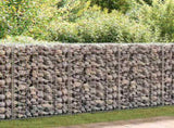Gabion Wall with Covers Galvanised Steel 900x50x100 cm 143588
