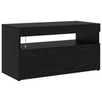 TV Cabinets 2 pcs Black oak 195 x 35 x 40 cm Engineered wood 3332494