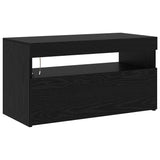 TV Cabinets 2 pcs Black oak 195 x 35 x 40 cm Engineered wood 3332494