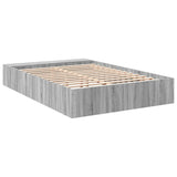 Bed Frame without Mattress Grey Sonoma 120x190 cm Small Double 3280599