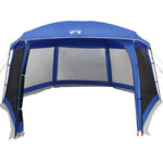 ZNTS Pool Tent with Removable Fly & Mesh Walls Azure Blue 670x590 cm 4100631