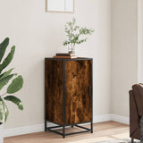 Sideboard Smoked Oak 35.5x35x76 cm Engineered Wood and Metal 848941
