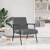 Armchair Dark Grey 59 x 75 x 78 cm Fabric 42017671
