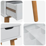 Dressing Table Set FAUSKE 2 pcs White 100 x 50 x 103.5 cm 3438574
