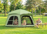 Pop Up Tent 3000mm Waterproof Instant Camping Tent 3-4 Person with 2 Doors 4 Windows Green T3398P554331