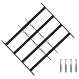 Security Grille for Windows with 4 Crossbars 3 pcs 43-74 cm 42031288