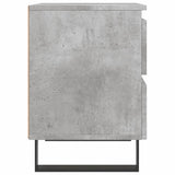 Bedside Cabinets 2 pcs Concrete Grey 40x35x50 cm Engineered Wood 826901