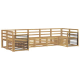 Outdoor Sofa Set 7 pcs White 304 x 128.5 x 73 cm 3392444