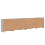 Sideboard with LED Lights Concrete Grey 283x37x67 cm 3209019