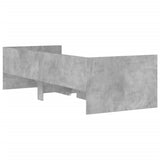 Bed Frame Concrete Grey Engineered wood, Plywood Single 3207339