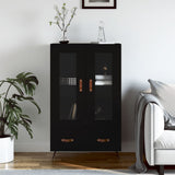 Highboard Black 69.5x31x115 cm Engineered Wood 828269