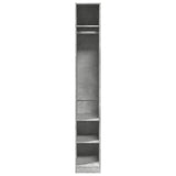 Wardrobe Concrete Grey 30x50x200 cm Engineered Wood 3307687