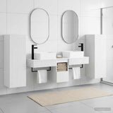 Bathroom Furniture Set 5 pcs High Gloss White 3405977