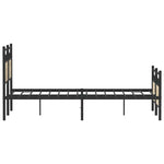 Bed Frame without Mattress Sonoma Oak 120x190 cm Small Double Engineered Wood 4106807