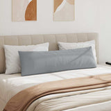 Sofa Pillows 2 pcs Light Grey 145 x 40 cm Fabric 42013825