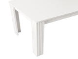 4 Seater Dining room table, MDF Wood Rectangle Modern Dining,Room Furniture Unit, Small N606P272566W