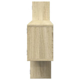 Wall Shelf Sonoma Oak 167.5x18x68 cm Engineered Wood 853319