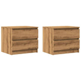 ZNTS Bedside Cabinets 2 pcs Artisan Oak 50x40x43.5 cm Engineered Wood 856521