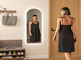 120 x 40cm Arch Mirror, with LED Lights T3398P344133