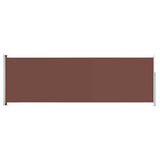 Patio Retractable Side Awning 200x600 cm Brown 317975