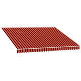 Awning Top Sunshade Canvas Orange and Brown 4x3 m 145724