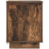 Bedside Cabinets with LED Lights 2 pcs Smoked Oak 38x34x50 cm 861274