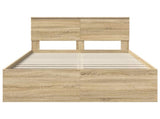 Bed Frame Sonoma Oak 120 x 200 cm Engineered Wood 3408692
