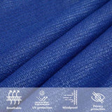 Sunshade Sail 160 g/m Rectangular Blue 5x8 m HDPE 311523