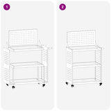 Tool Trolley White 65 x 35 x 111 cm Cold-rolled Steel 874547