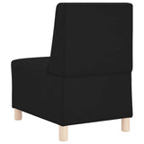 Modular Sofa Unit Armless Black 55 x 74 x 82 cm Faux Leather 4108494