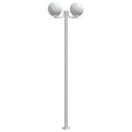 Outdoor Floor Lamps 3pcs Silver 215 cm Stainless Steel 4006389