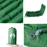 Self Inflating Camping Mattress with Pillow 1-Person Green 4007106