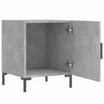 ZNTS Bedside Cabinets 2 pcs Concrete Grey 40x40x50 cm Engineered Wood 827573