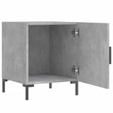 ZNTS Bedside Cabinets 2 pcs Concrete Grey 40x40x50 cm Engineered Wood 827573