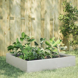 Garden Raised Bed 100x100x33.5 cm Stainless Steel 851028