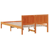Bed Frame Brown 120 x 200 cm Solid Pine wood 872193