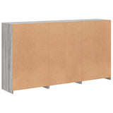 Sideboard with LED Lights Grey Sonoma 181.5x37x100 cm 3209182