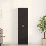 Wardrobe with Shelf Black Oak 55 x 25 x 189 cm Engineered Wood 3334009