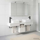 Bathroom Cabinet Set 4 pcs White Engineered Wood 3406295