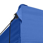 Professional Folding Party Tent with 3 Sidewalls 3x4 m Steel Blue 48890