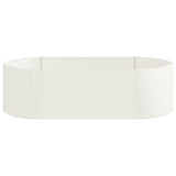 Raised Garden Bed White 140 x 40x 40 cm Steel 8011713