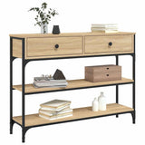 Console Table Sonoma Oak 100x25x75 cm Engineered Wood 834181